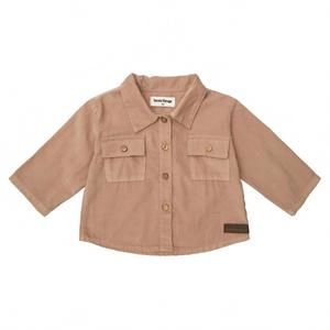 NEW TOCOTO VINTAGE kid's microcorduroy overshirt in brown